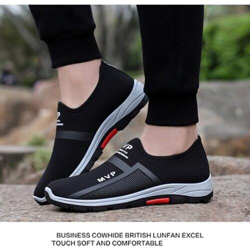 Summer Mesh Men Shoes Lightweight Sneakers Men Fashion Casual Walking Shoes Breathable Slip on Mens Loafers Zapatillas Hombre 45