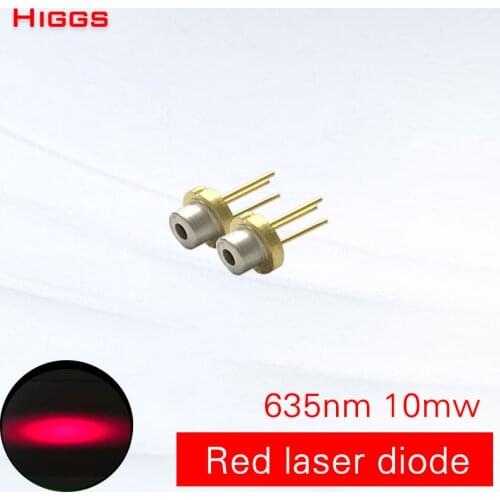 High quality 635nm 10mw red light laser diode TO18 diameter 5.6mm have PD pin Range finder light semiconductor device