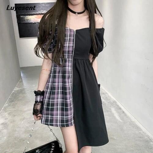 Летние платья в клетку Luyesent China At AliExpress