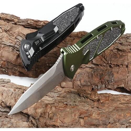 Micro 136 Horizontal Folding Knife (Two Colors) VG10 Sharp Blade Aluminum Alloy With Carbon Fiber Handle Tactical EDC Tool