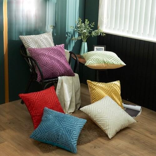 Velvet Throw Pillow Covers 45x45cm Couch Decorative Cushion Cover Pillowcase for Sofa Courtyard Party Car Office Throw Pillows
