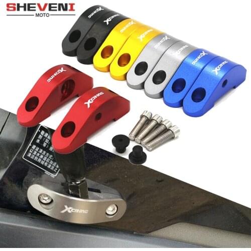 New For KYMCO Xciting 250 300 300i NIKITA 200 300 Downtown 300 300i Motorcycle Rear Aluminum Mirror Hole Extender adapter Cap