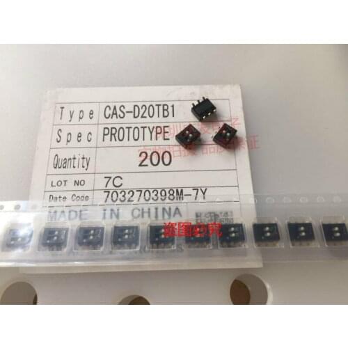 Original new 100% CAS-D20TB1 miniature dial switch 2-bit SMD 6pin 2gear 1.75mm gold plating