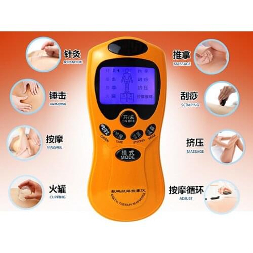 Shoulder Cervical Lumbar Spine Massager Electronic Therapy Digital Meridian Pulse Electrotherapy Acupuncture Massage Body Care