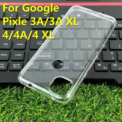 For Google Pixel 3A 3A XL 4 4 XL 4A silicone case Slim Crystal Transparent Soft TPU Back Case Protection Camera Protect Cover
