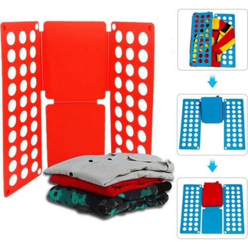 Adult Kids Magic Clothes Folding Board Save Time Quick Clothes Pins Shirts Jumper Organizer Gadgets for Home Clothing Organizer