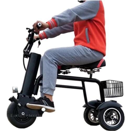Three wheel Electric Tricycle Scooter With Seat For Adults 3 Wheels 500W 60V 10.4A Portable Electric Kick Scooter