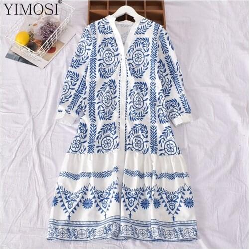 2021 Summer Autumn Casual Women Dress Ladies Fashion V Neck Floral Midi Dress Female Elegant Pleated Ruffle Dress