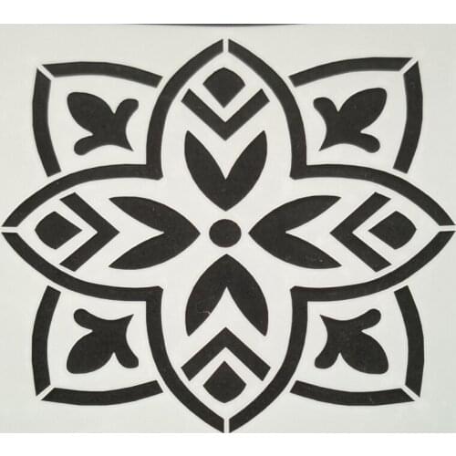 15*15 Vintage Layering Stencils Drawing Color Spray stencil DIY Scrapbook photo album Decorative Embossing DIY Card Crafts