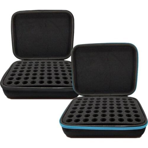 63 Grid 5ML Essential Oil Storage Box Ball Bottle Essential Oil Storage Bag Portable Travel EVA Package #W0