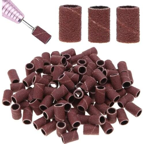 80# 120# 180# Electric Nail Machine Nail Drill Bits Nail Art Sanding Bands UV Gel Acrylic Polish Remover For Nail Accessory Tool