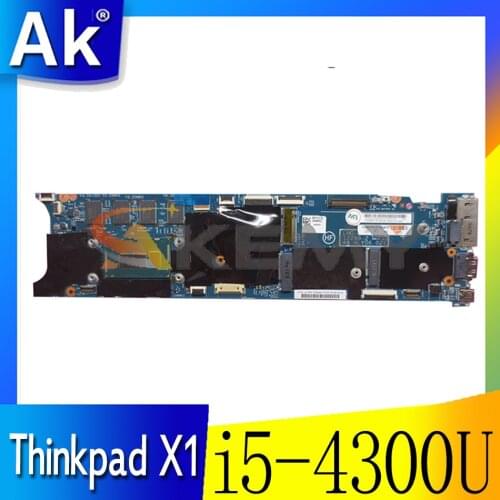Akemy New Upgrade Version For Lenovo Thinkpad X1 Carbon Laptop Motherboard 12298-48.4LY06.021 CPU i5-4300U 8GB 100% Test
