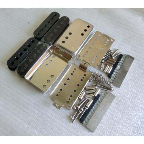Free Shipping N&B per set 3+3 style LP guitar pickup kits Nickel silver pickup cover and baseplate Alnico pickup