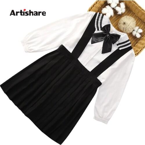 Kids Clothes Girls Blouse + Jumpsuit Girls Clothing Spring Autumn Girls Clothing Sets Teenage Costumes For Children