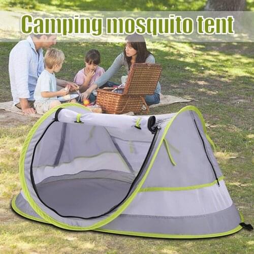 Outdoor Pop Up Baby Tent Anti Pest Mosquito Mesh Sun Shelter Zipper Closure Lightweight Portable Sunshade For Infant Gazebo