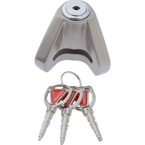 Motorcycle Disc Lock Zinc Alloy Disc Lock With 3 Keys, Water Resistant
