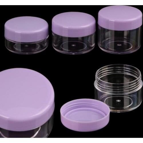 Travel Cosmetic Empty Jar Pot Cream Balm Eyeshadow Makeup Container Bottle Box U2JD