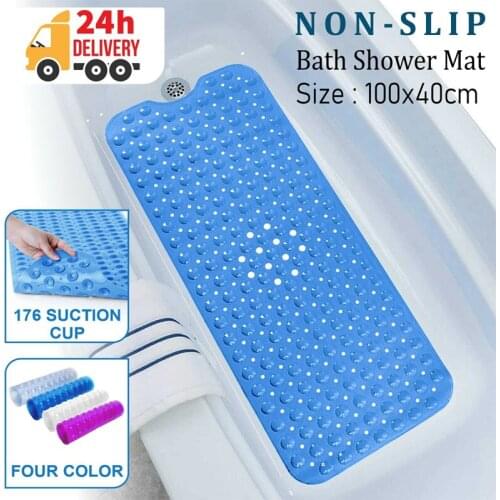 100X40CM Bathtub Mat Safety Shower Bathtub Mats Non Slip Bathroom Floor Mat For Kids/Elderly Bathroom Products Plastic Rubber