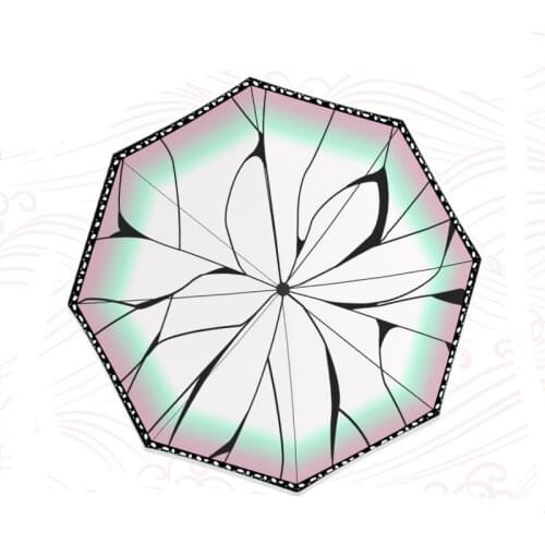 Cute Cosplay Anime Demon Slayer Rain Shine Umbrella Kimetsu No Yaiba Kamado Tanjirou Nezuko Character Sunshade Umbrella for Gift
