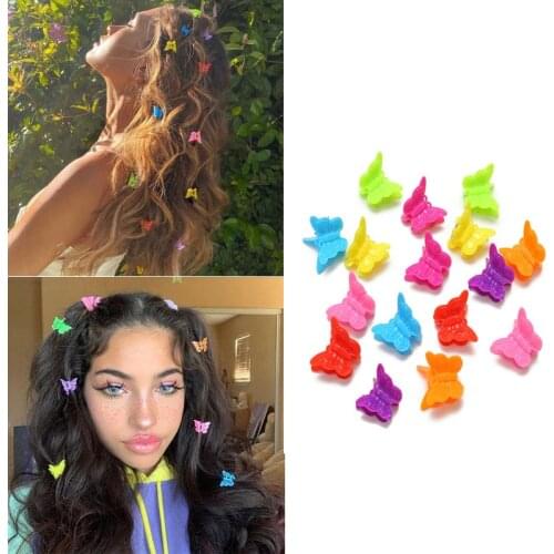 Mini Small Sized Butterfly Barrettes Female Group Style Small Butterfly Hair Clip Headdress Top Clip Barrettes Ins Style Photo