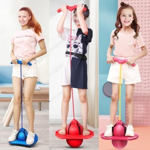 Bouncing Ball With Handle And Pump Balance Platform Bouncy Jump Pogo Fitness Ball For Kids Playground Sports Workout Outdoor Toy