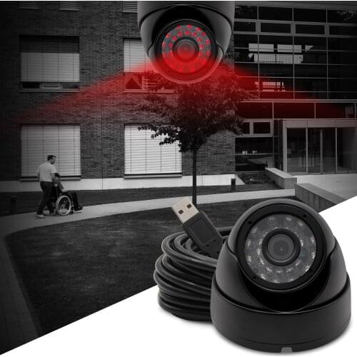 Outdoor waterproof 2mp 1920*1080 OV271024pcs IR LED night vision hd usb dome camera 1080p for Linux Windows ELP-USBFHD05M-DL36