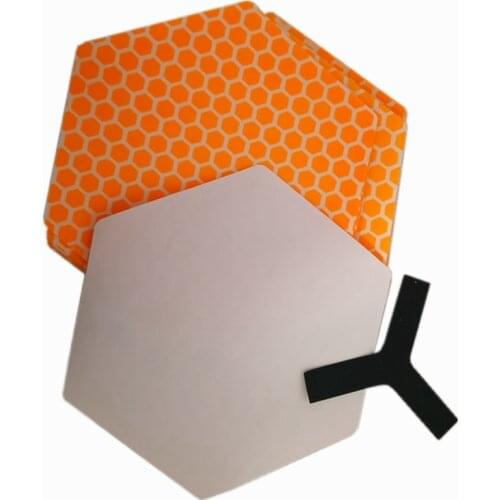 2021 new Waxless Hexagon Surfboard PAD Deck Traction Surf pad 20pcs/box