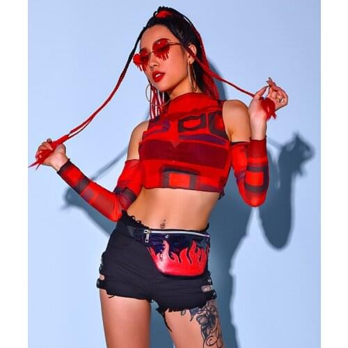 New Jazz Dance Costume Women Nightclub Gogo Dancer Dj Ds Clothes Nightclub Showgirl Sexy Pole Dance Clothing Stage Wear BL6494