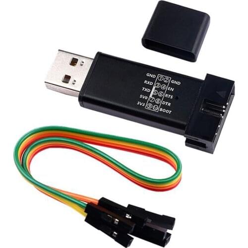 1Set ST LINK Stlink ST-Link V2 Mini STM8 STM32 Simulator Download Programmer Programming With Cover DuPont Cable ST Link V2