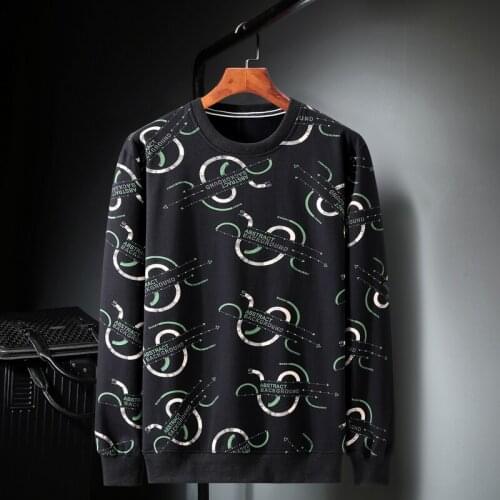 Plus size 10XL-XL Fashion Letter Print Sweatshirt Male Autumn Mens Hip Hop Long Sleeve Pullover Hoodies New Casual Sweatshirts