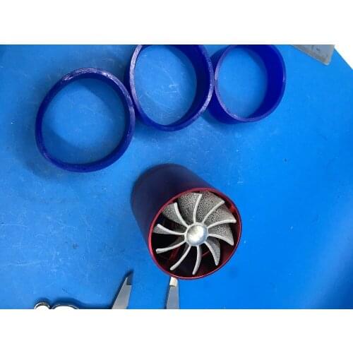 UNIVERSAL COLD AIR INTAKE DUAL FAN TURBONAT FOR F1-Z TURBONATOR FUEL GAS SAVER RED