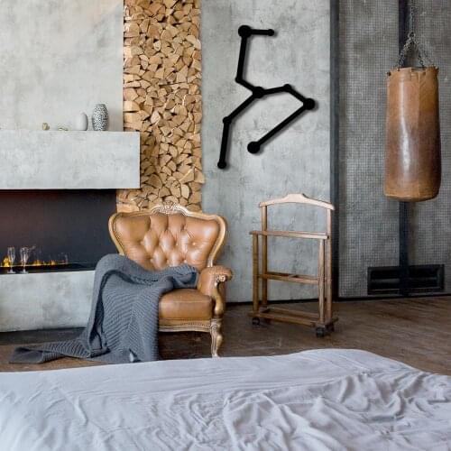 Leo Zodiac Map Metal Black Wall Art Decorative Constellations large wall decor for Bedroom Living Room Office Home Decor