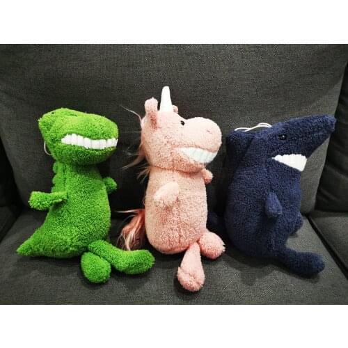 25CM hang rope toy Big tooth stuffed toy Super Cute Plush Toys, Adventure Doll Birthday Christmas Gift