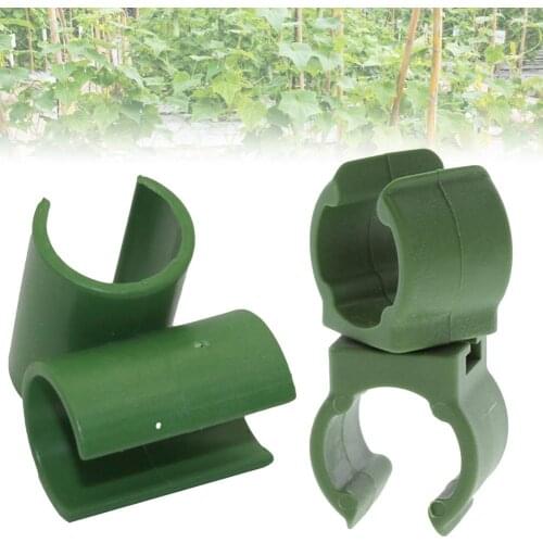 6PCS 11mm Plant Stakes Connectors Adjustable Durable Plastic Greenhouse Bracket Fixed Clamp Gardening Pillar Support Accessories
