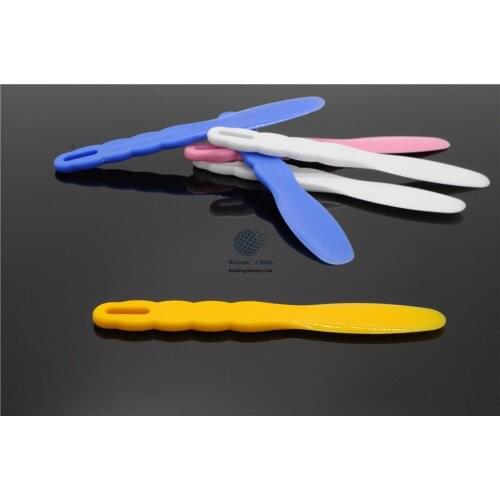 6Pcs Dental Plastic Mixing Spatula For Impression Material Alginate For Dentist Lab Item
