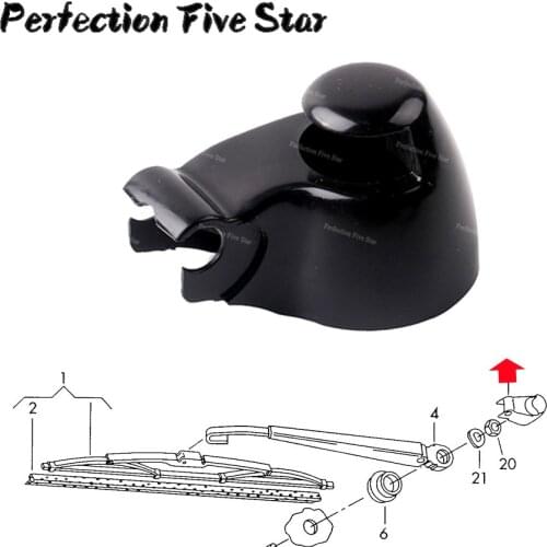 7M3955435 01C For Volkswagen VW Polo Caddy Golf Passat Touran 2003 2004 2005 For Skoda Octavia Rear Window Wiper Arm Cover Cap