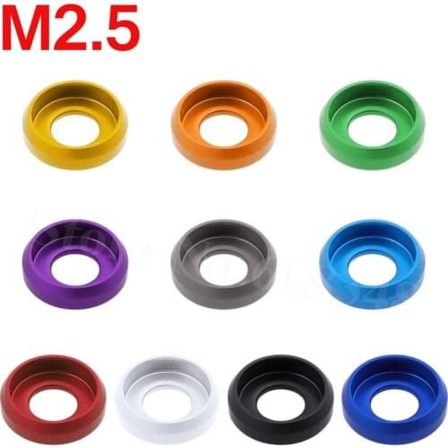 8pcs/Lot M2.5 Screws Washer Bolts Washers Cap Head Pan Head Aluminum Anodized Hardware CNC for RC Model Cars FPV Drone Parts