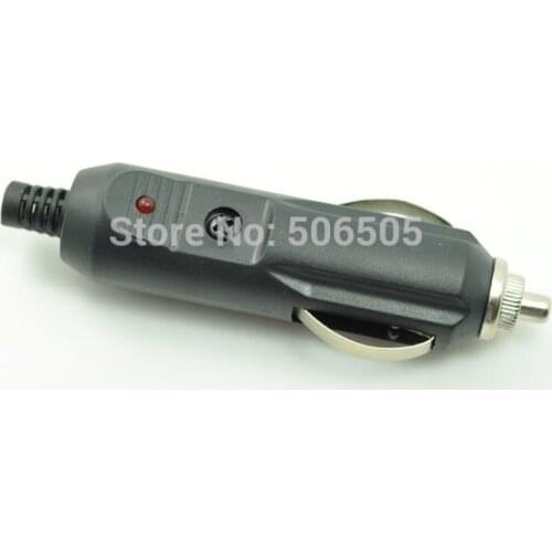Cigarette Lighter Plug Adapter with LED and Fuse DC Auto Vehicle