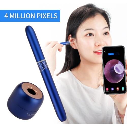 Wireless Smart Visual Ear Stick Endoscope 400w High Precision Led Light In-Ear Endoscope Ear Picker Tool In-Ear Cleaner