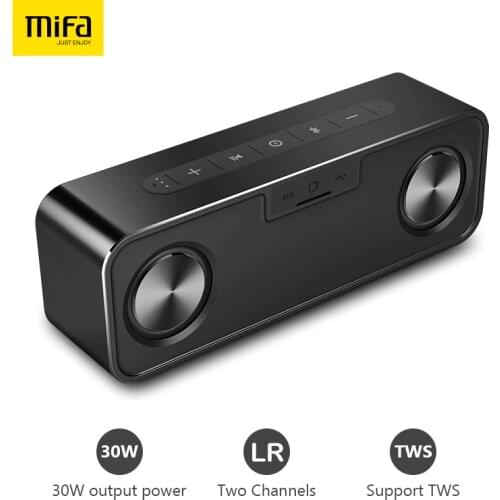 MIFA Metal Portable 30W Bluetooth Speaker With Super Bass Wireless speaker Bluetooth4.2 3D Digital Boombox Column loudspeaker