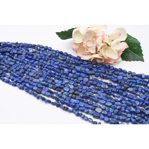 8-10x10-12mm Natural Original Lapis lazuli Stone Irregular Beads For DIY necklace bracelet jewelry make 15 "free delivery