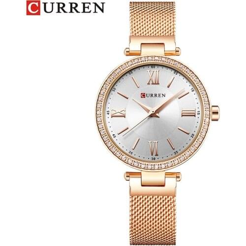 CURREN Women Watches Luxury Brand Fashion Casual Ladies Dress Gold Watch Quartz Clock Relogio Feminino Reloj Mujer Montre Femme
