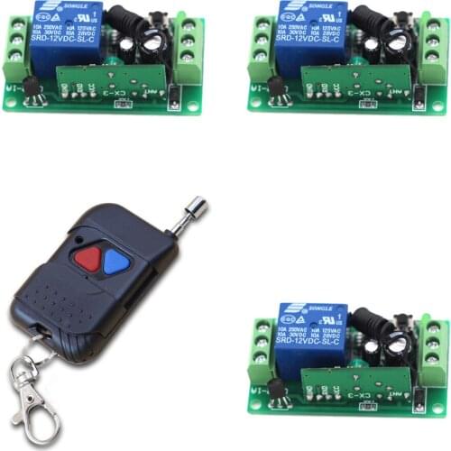 DC 24V 1 Channel Wireless Relay RF Remote Control Switch Heterodyne Receiver Transmitter 315MHZ