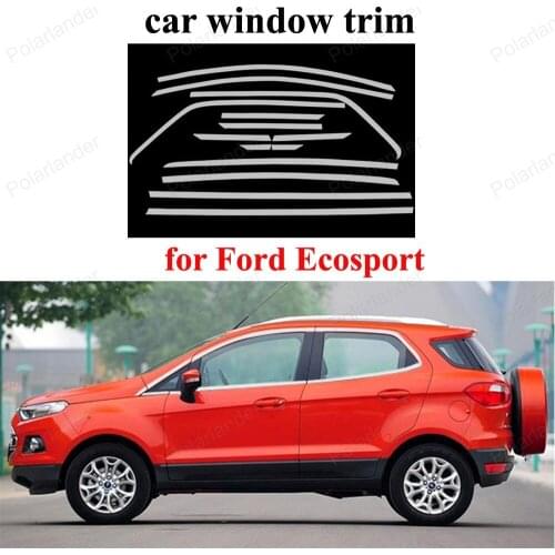 For Ford Ecosport Stainless Steel decorative Window Frame Trim Cover Car Styling