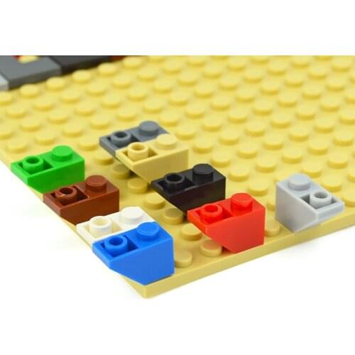 Compatible Assembles Particles 3665 1x2 Slope Inverted Anti-bevel Bricks Parts For Educational Classic Building Blocks Toys