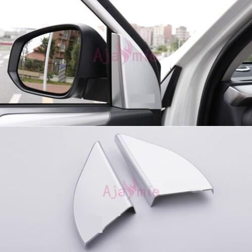 For Toyota RAV4 XA40 2016 2017 2018 Chrome Car Styling Interior Front Window Triangle Cover Panel Trim Accessories