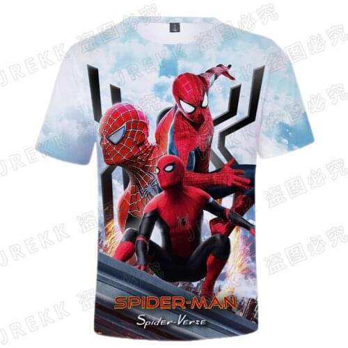 Spiderman 3D Printed T Shirt Men Women Children Summer Short Sleeve Casual Boy Girl Kids Short Sleeve Cool Spider-Man Tops Tee