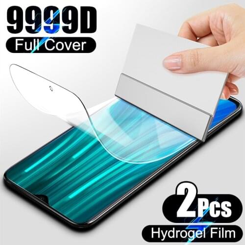 2Pcs Screen Protector For Xiaomi Redmi Note 9 8 5 7 6 Pro Max 9s 8T 7A 8A 9A Hydrogel Film Xiaomi Poco X3 K20 K30 Pro Not Glass