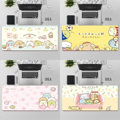 Gaming Mouse Pad Large Mouse Pad PC Gamer Computer Mouse Mat Big Mousepad Keyboard Desk Mat Kawaii Sumikkogurashi XXL Mause Pad