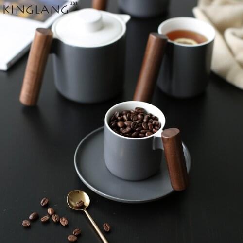 KINGLANG Wooden Mugs